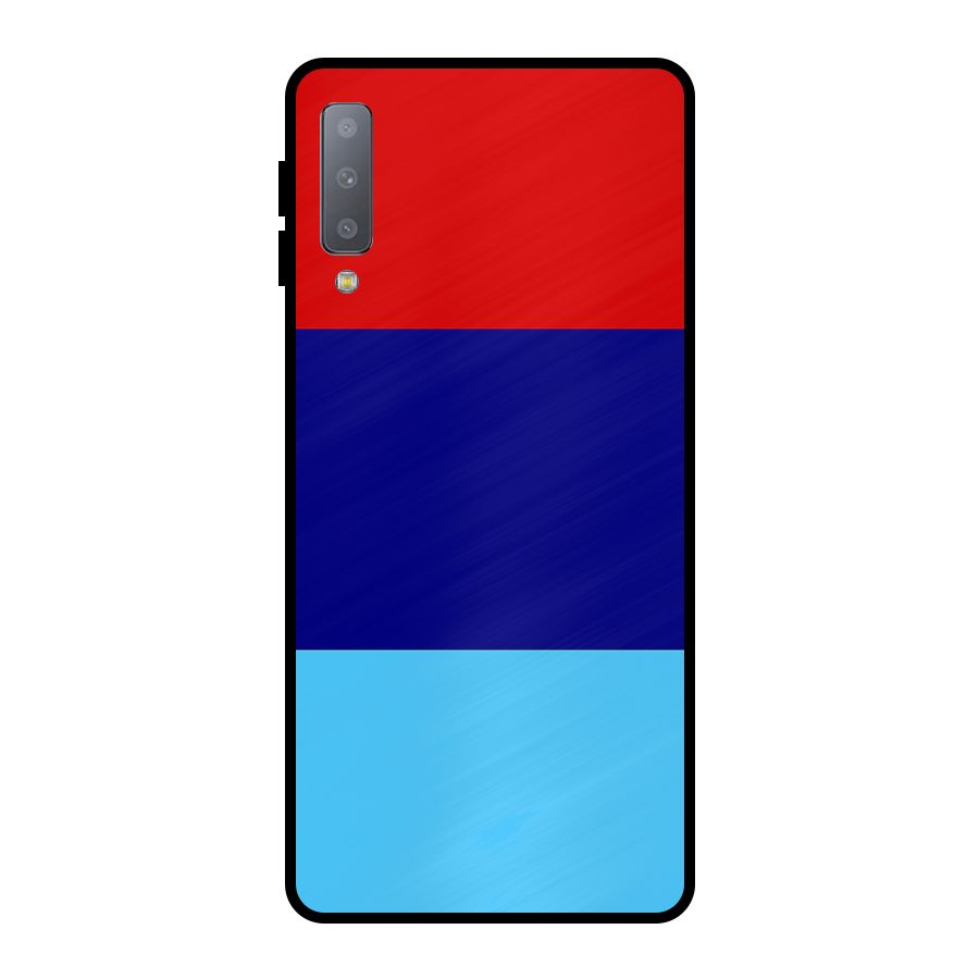 Armed Forces Stripes Metal Back Case for Galaxy A7 (2018)