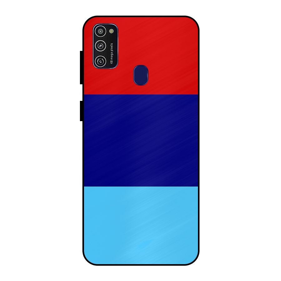 Armed Forces Stripes Metal Back Case for Galaxy M21