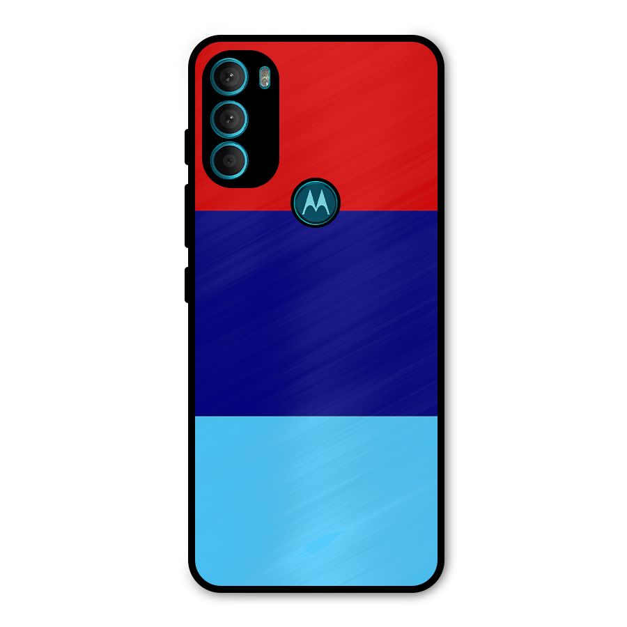 Armed Forces Stripes Metal Back Case for Moto G71 5G