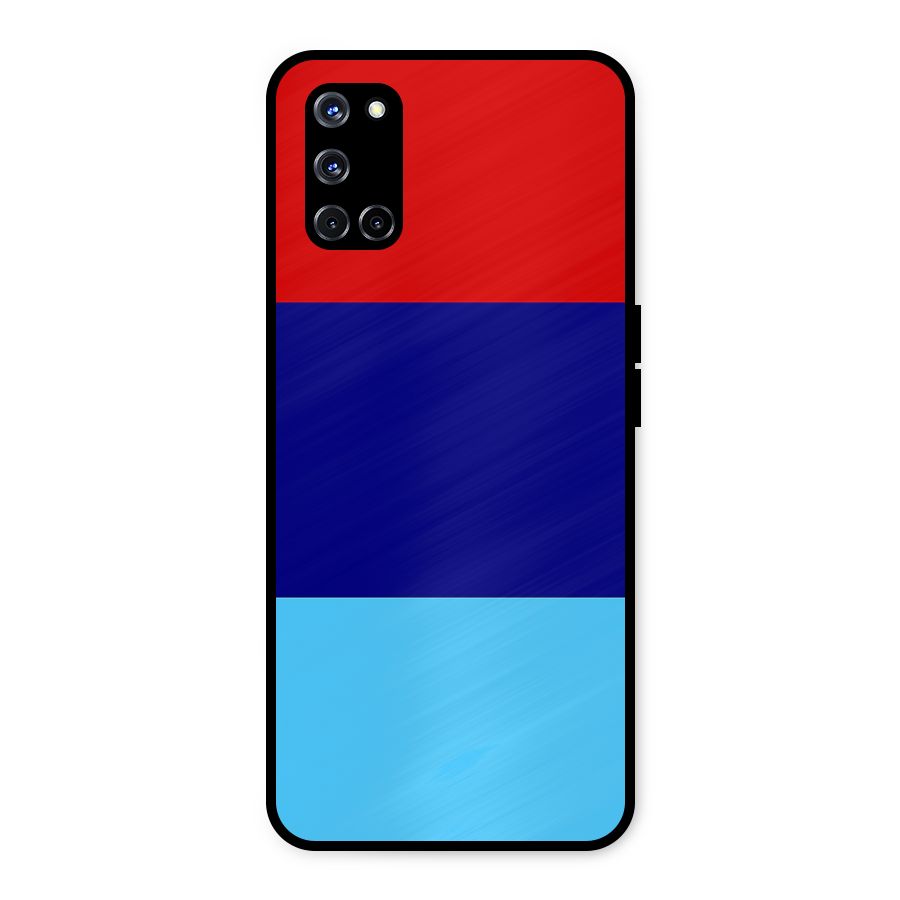 Armed Forces Stripes Metal Back Case for Oppo A52
