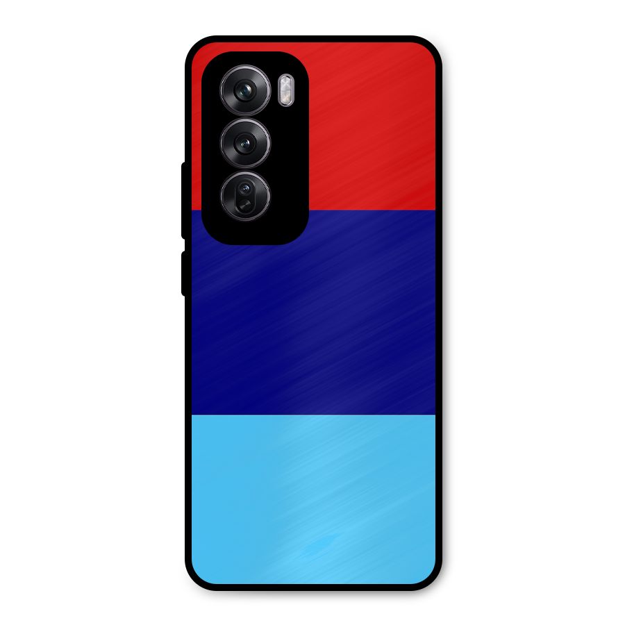 Armed Forces Stripes Metal Back Case for Oppo Reno12 Pro