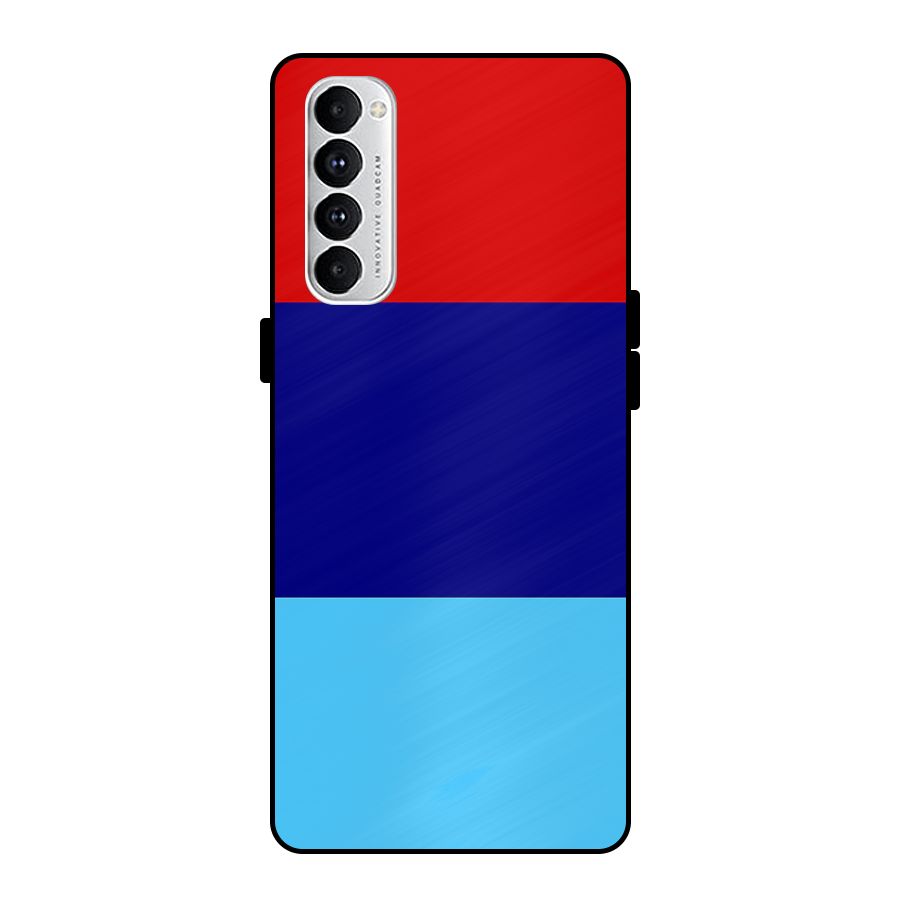 Armed Forces Stripes Metal Back Case for Oppo Reno4 Pro