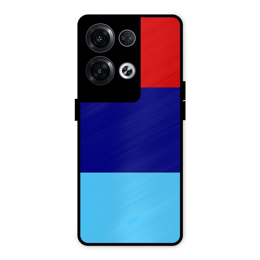 Armed Forces Stripes Metal Back Case for Oppo Reno8 Pro 5G