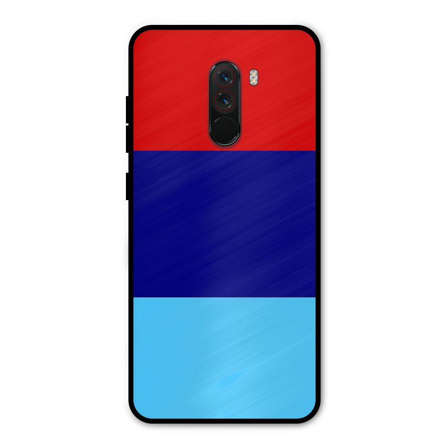 Armed Forces Stripes Metal Back Case for Poco F1