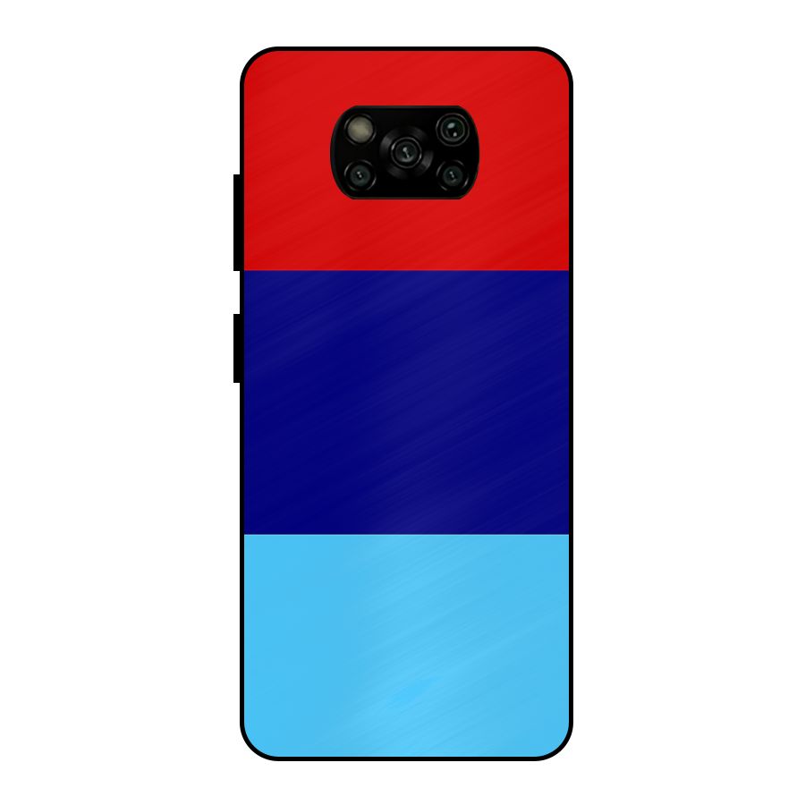Armed Forces Stripes Metal Back Case for Poco X3