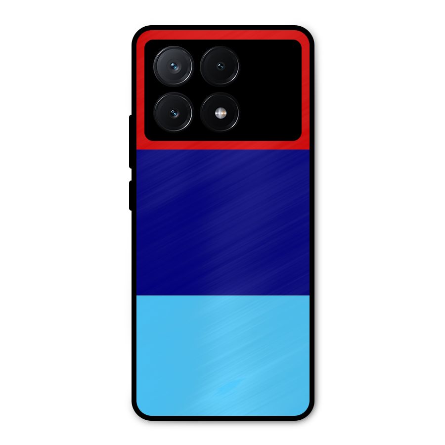 Armed Forces Stripes Metal Back Case for Poco X6 Pro