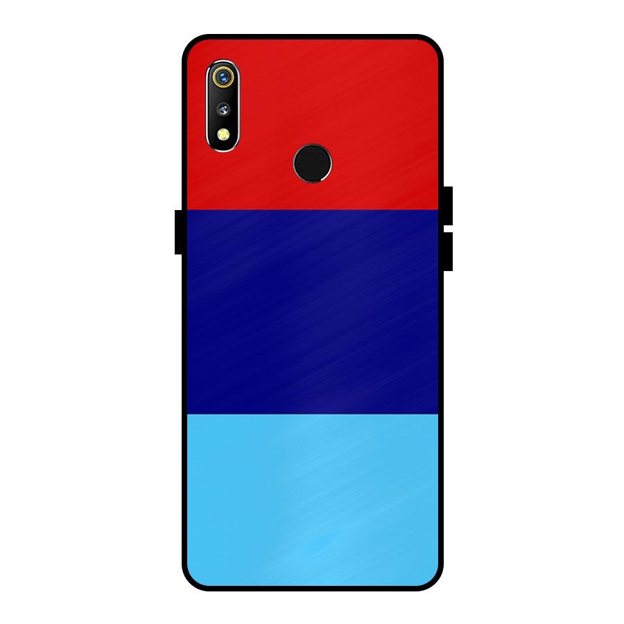 Armed Forces Stripes Metal Back Case for Realme 3