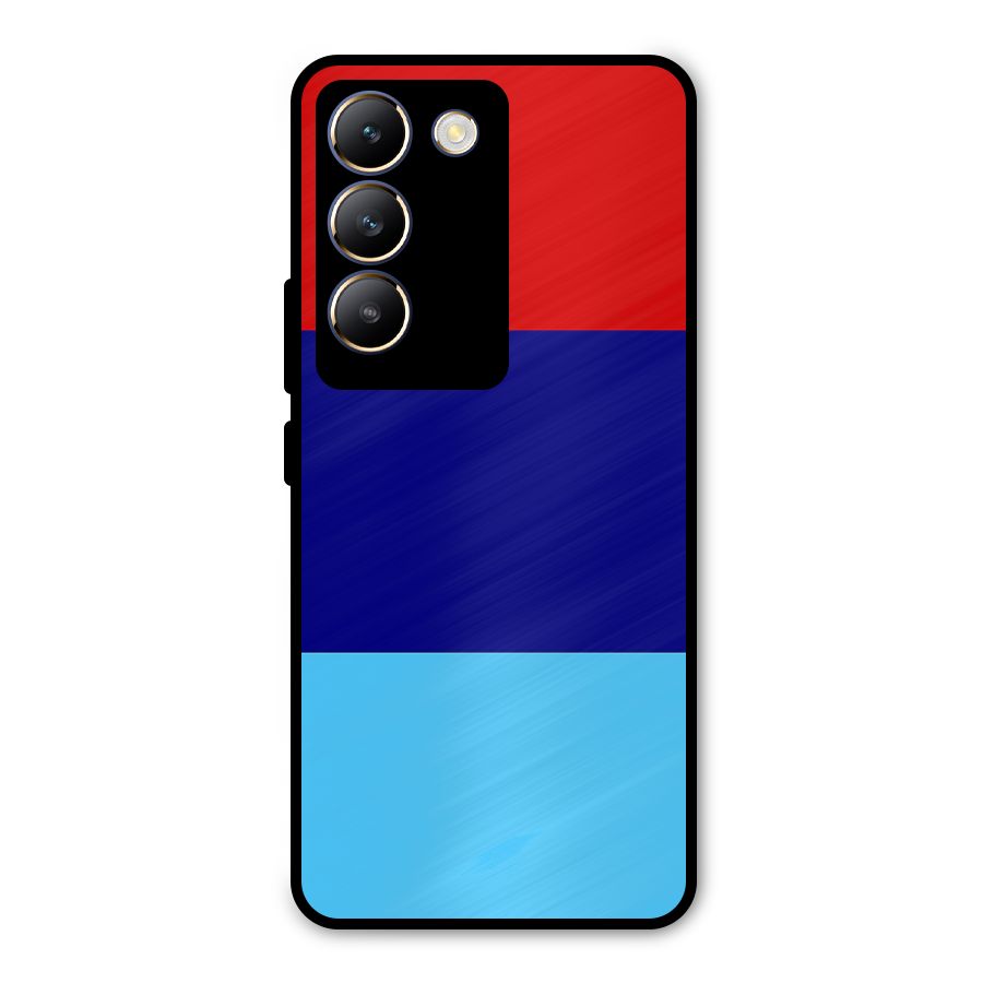 Armed Forces Stripes Metal Back Case for Vivo T3 5G