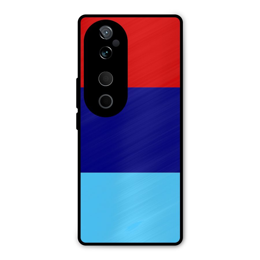 Armed Forces Stripes Metal Back Case for Vivo T3 Ultra