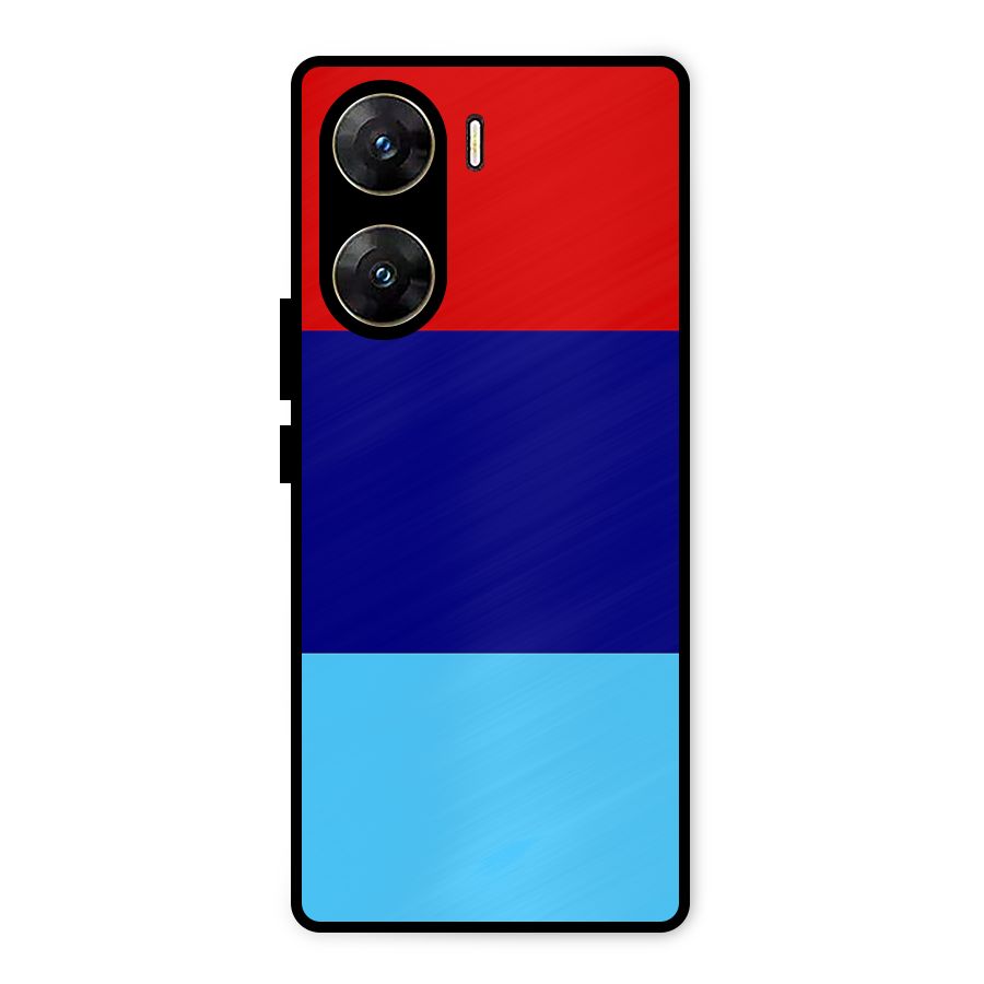 Armed Forces Stripes Metal Back Case for Vivo V29e