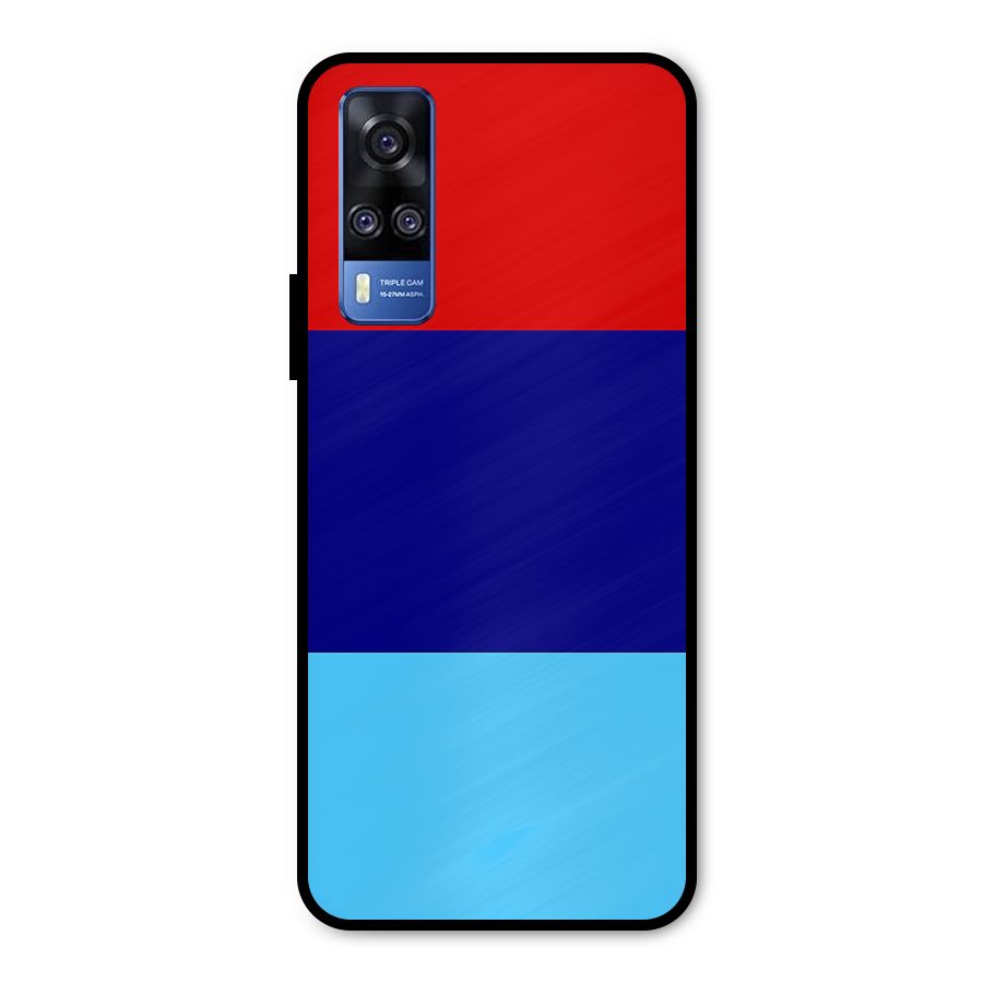 Armed Forces Stripes Metal Back Case for Vivo Y51A