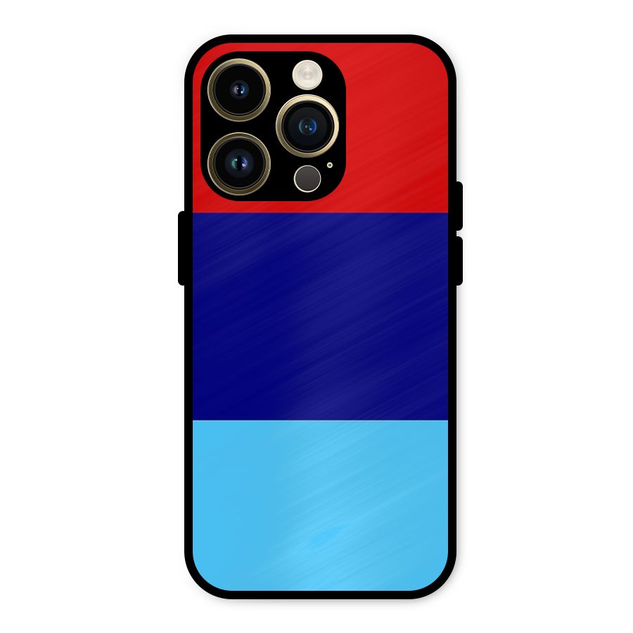 Armed Forces Stripes Metal Back Case for iPhone 14 Pro