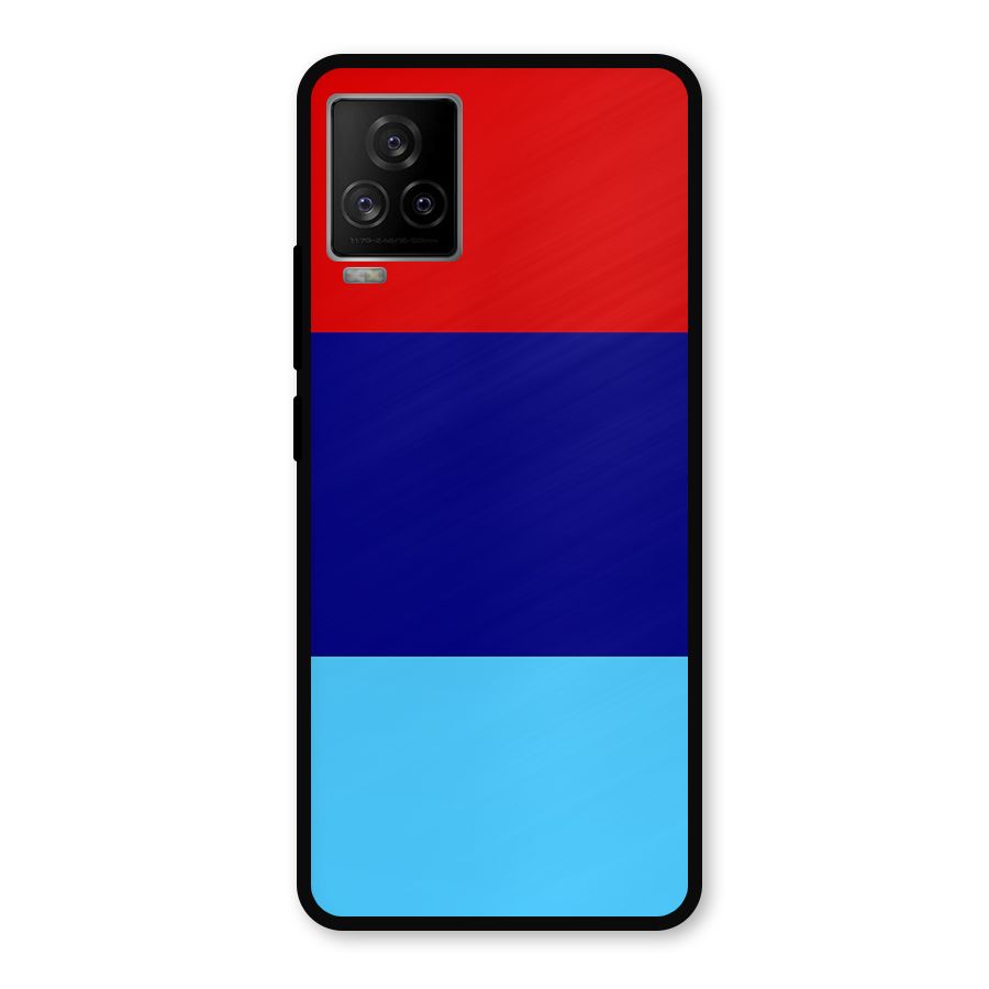 Armed Forces Stripes Metal Back Case for iQOO 7 Legend 5G
