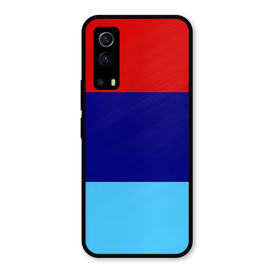 Armed Forces Stripes Metal Back Case for iQOO Z3