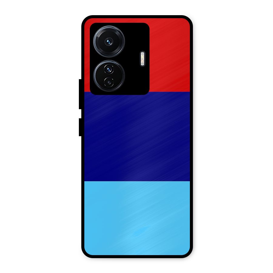 Armed Forces Stripes Metal Back Case for iQOO Z6