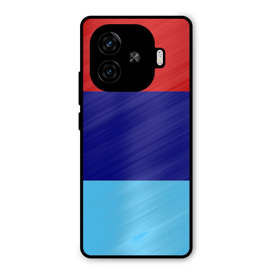 Armed Forces Stripes Metal Back Case for iQOO Z9 Turbo