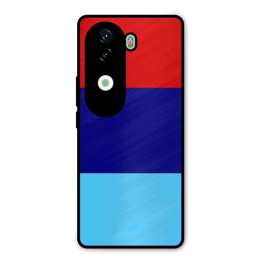Armed Forces Stripes Metal Back Case for iQOO Z9s