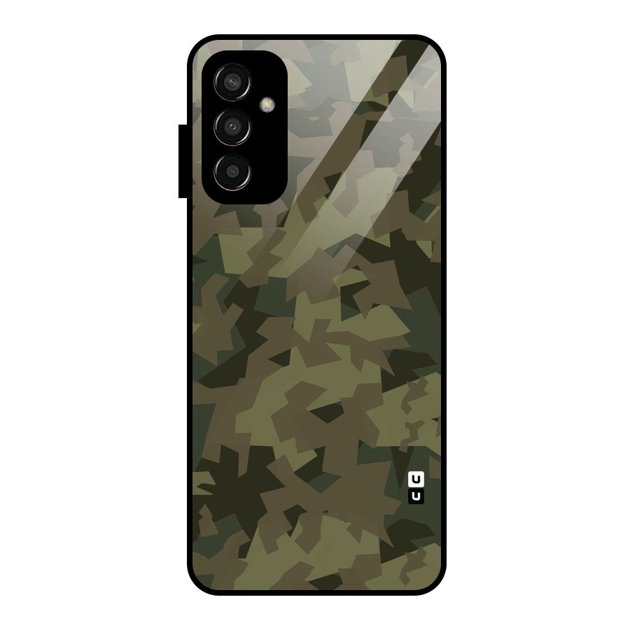 Army Abstract Glass Back Case for Galaxy F13