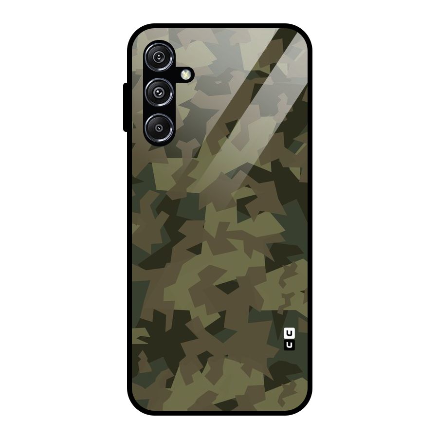 Army Abstract Glass Back Case for Galaxy M34 5G