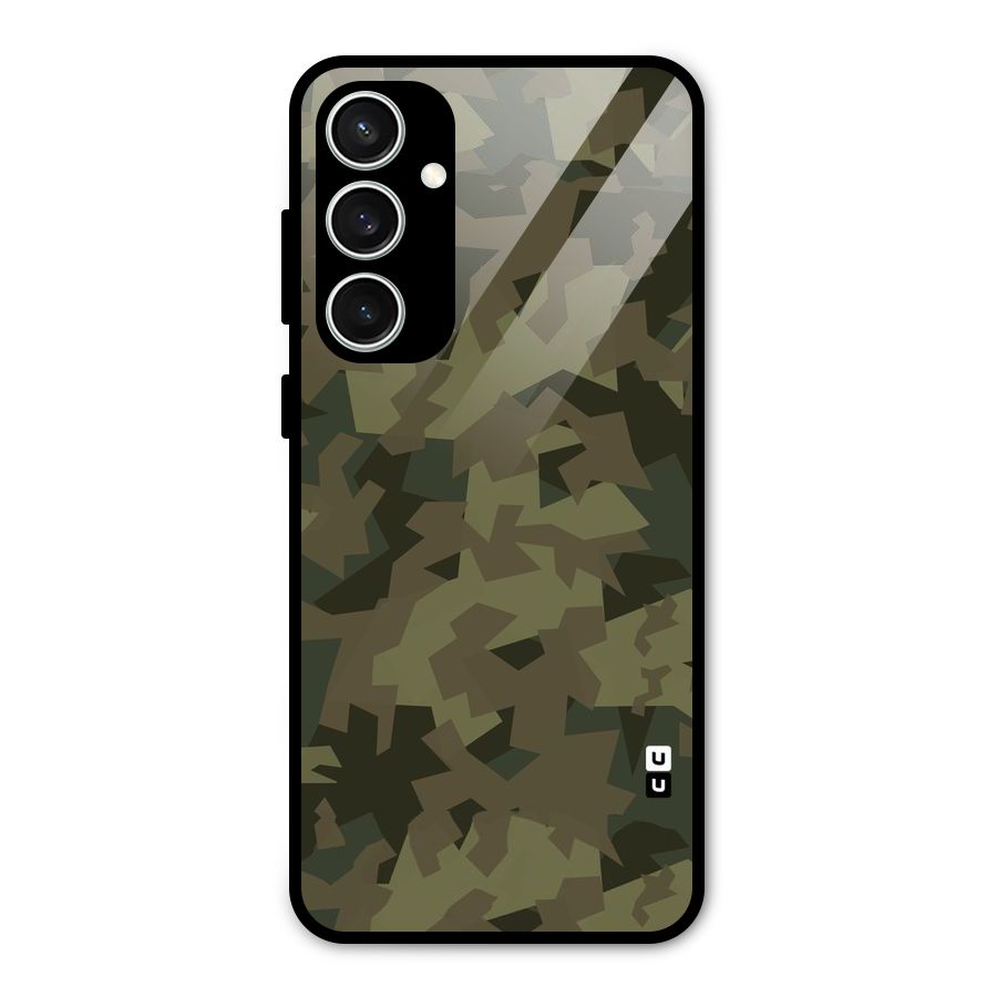 Army Abstract Glass Back Case for Galaxy S23 FE