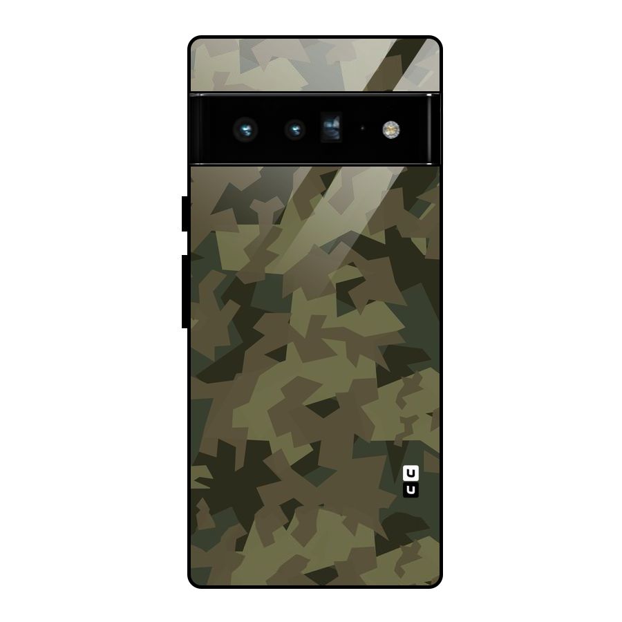Army Abstract Glass Back Case for Google Pixel 6 Pro