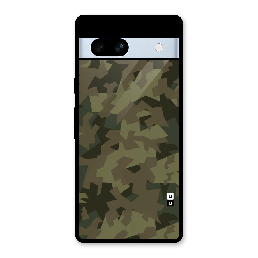 Army Abstract Glass Back Case for Google Pixel 7a