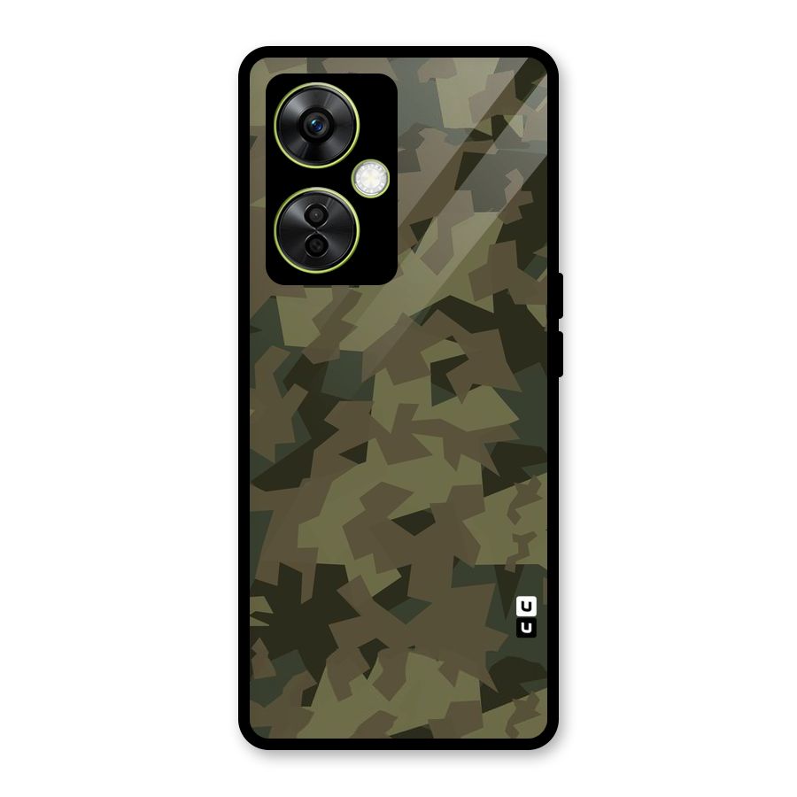 Army Abstract Glass Back Case for OnePlus Nord CE 3 Lite