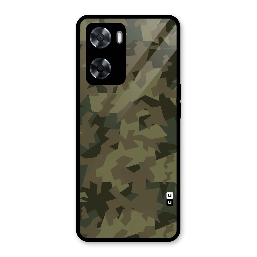 Army Abstract Glass Back Case for OnePlus Nord N20 SE