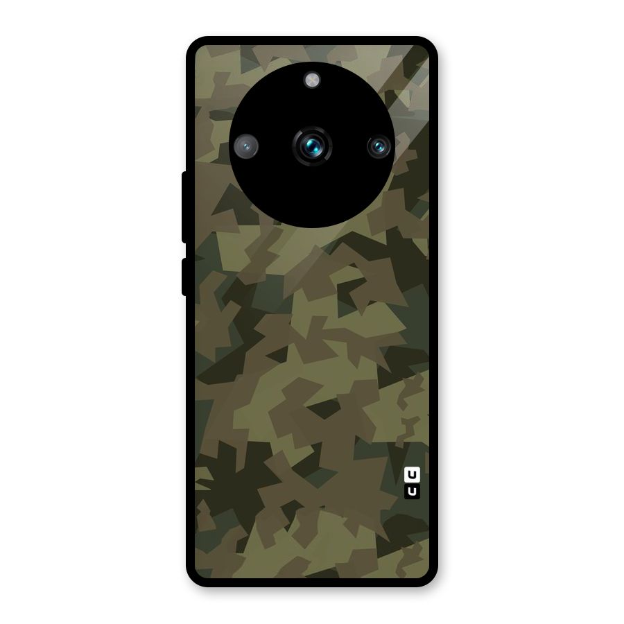 Army Abstract Glass Back Case for Realme 11 Pro