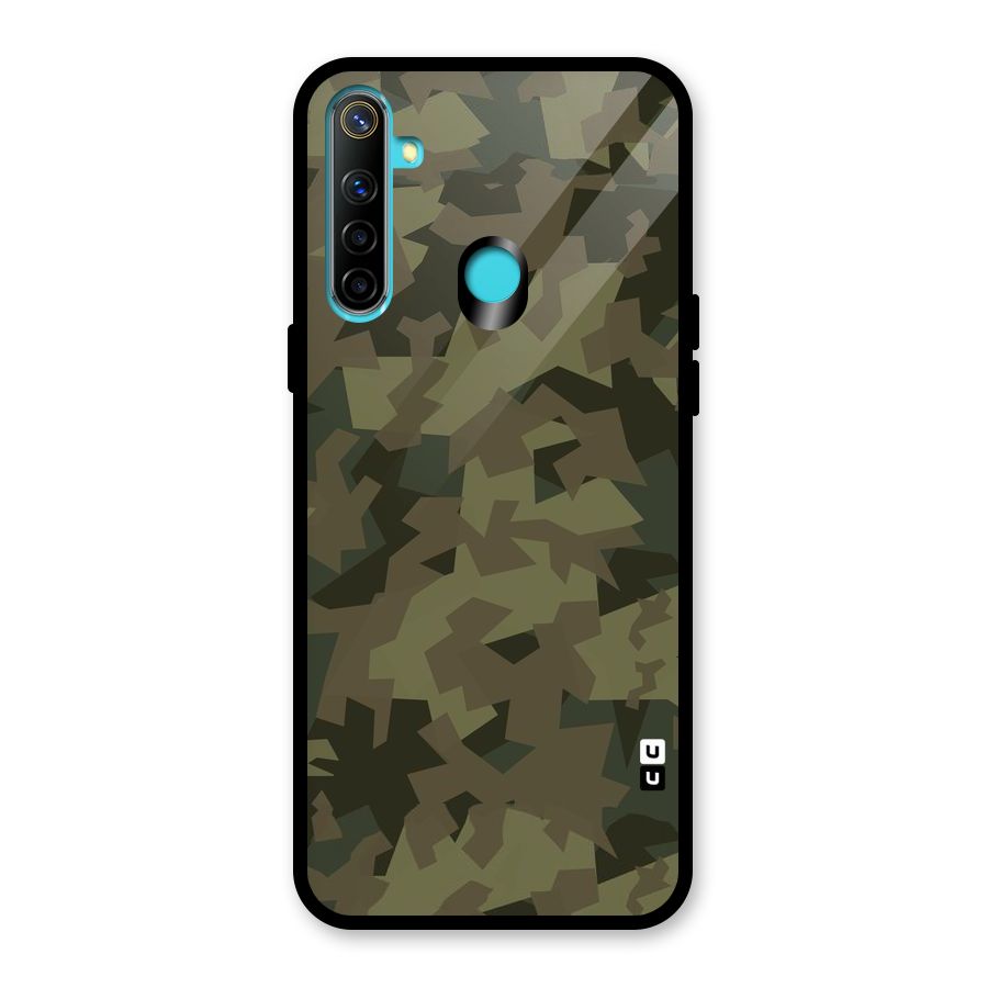 Army Abstract Glass Back Case for Realme Narzo 10