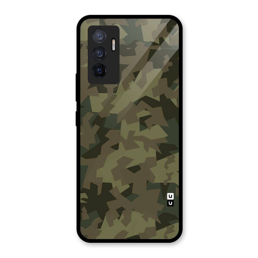 Army Abstract Glass Back Case for Vivo V23e