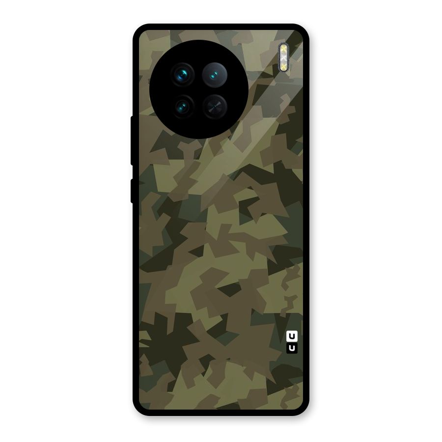 Army Abstract Glass Back Case for Vivo X90