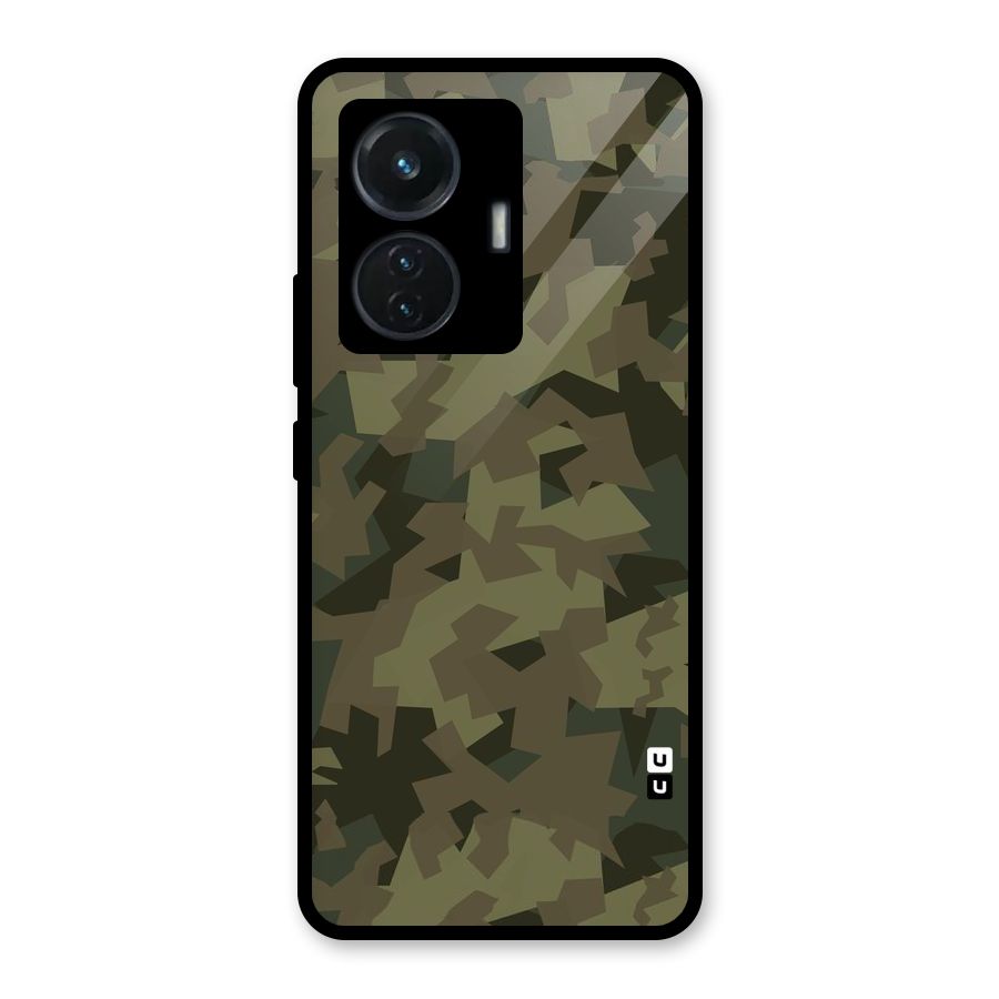 Army Abstract Glass Back Case for iQOO Z6 44W