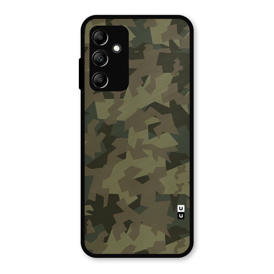 Army Abstract Metal Back Case for Galaxy A14 5G