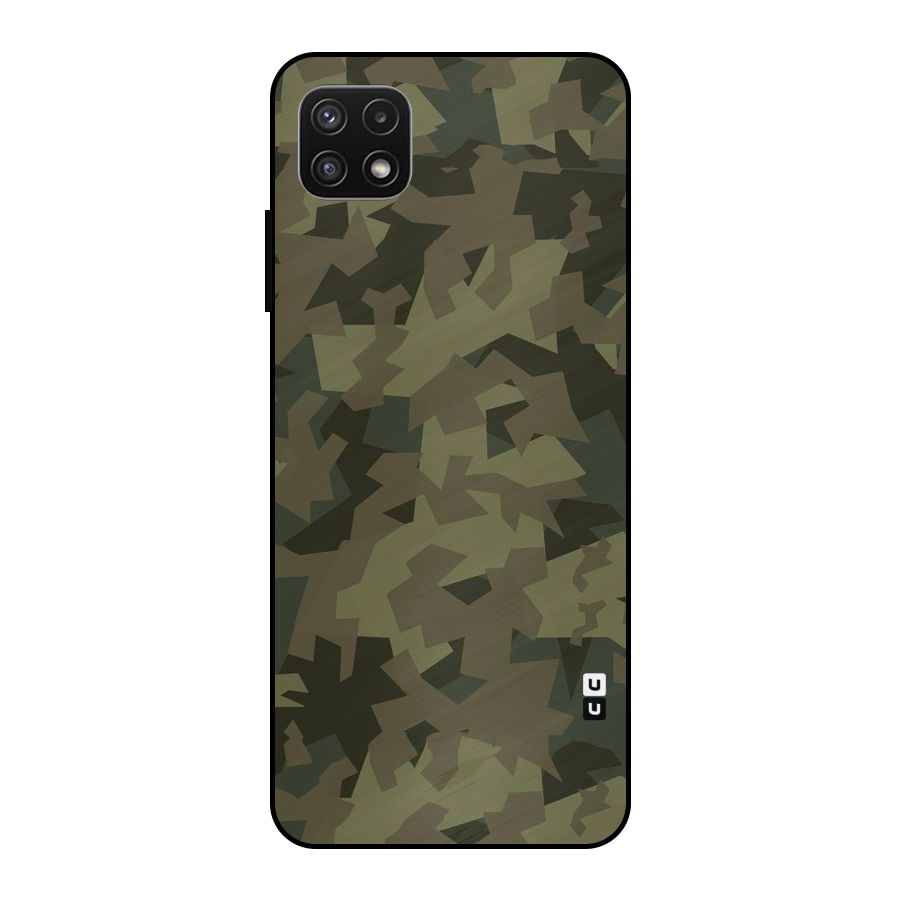 Army Abstract Metal Back Case for Galaxy A22 5G
