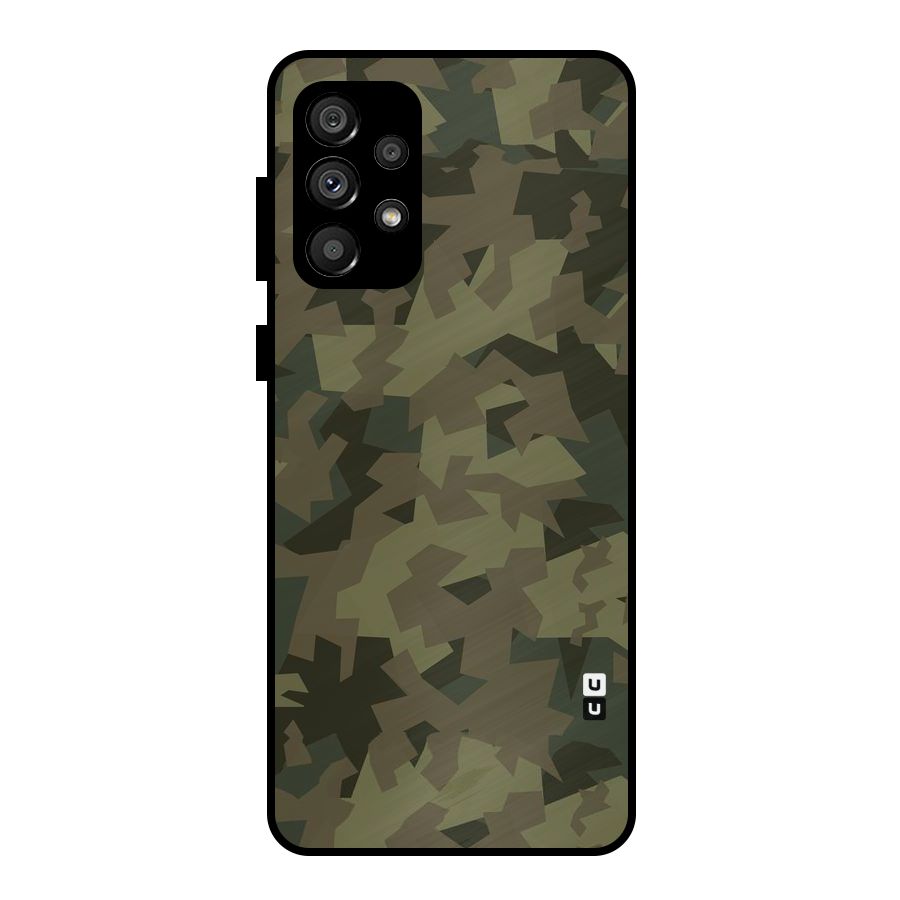 Army Abstract Metal Back Case for Galaxy A73 5G