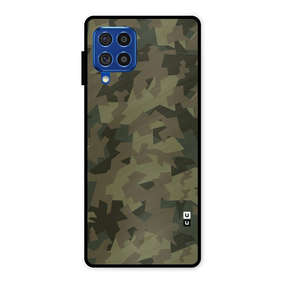 Army Abstract Metal Back Case for Galaxy F62