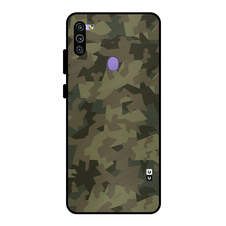 Army Abstract Metal Back Case for Galaxy M11