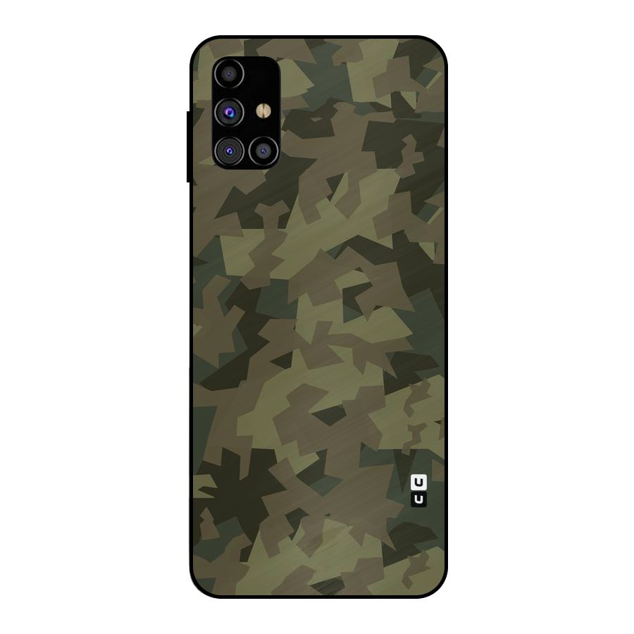 Army Abstract Metal Back Case for Galaxy M31s