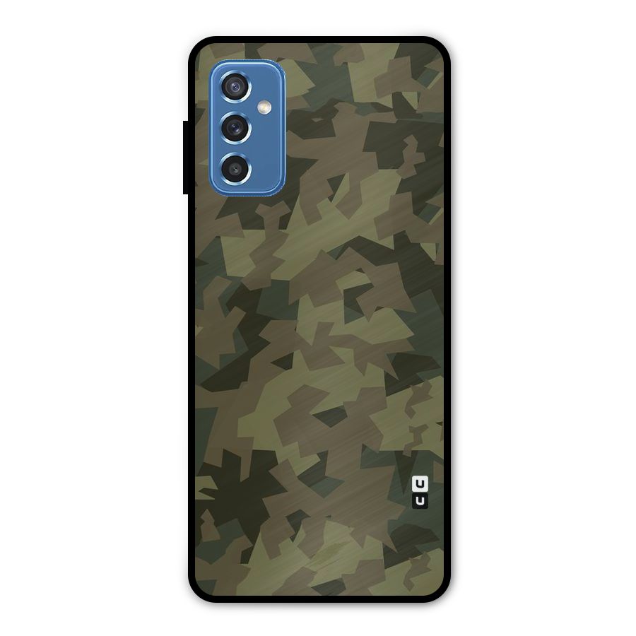 Army Abstract Metal Back Case for Galaxy M52 5G