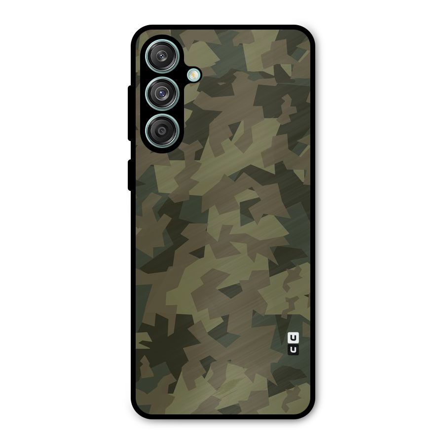 Army Abstract Metal Back Case for Galaxy M55 5G