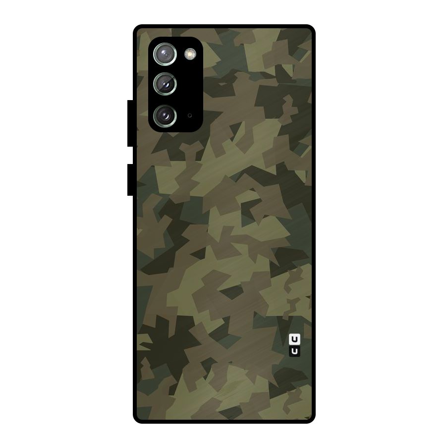 Army Abstract Metal Back Case for Galaxy Note 20