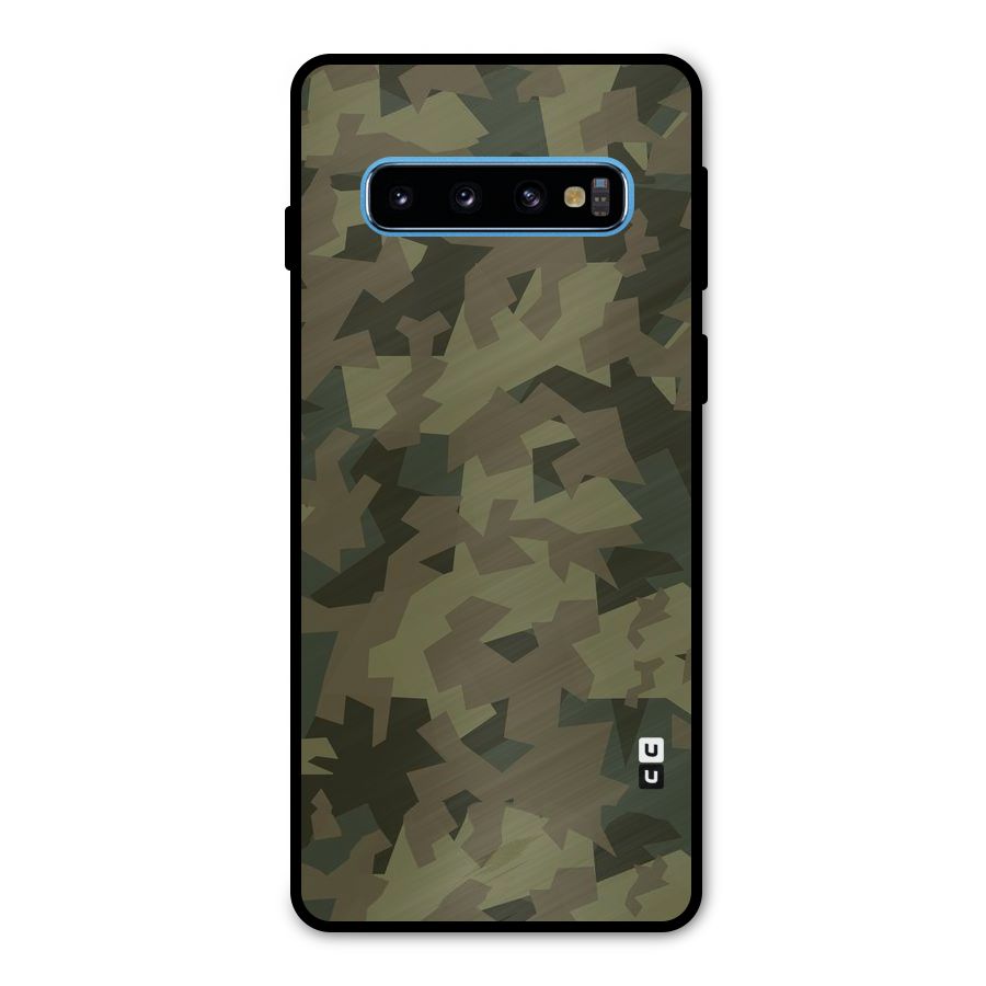 Army Abstract Metal Back Case for Galaxy S10