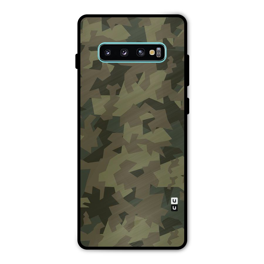 Army Abstract Metal Back Case for Galaxy S10 Plus