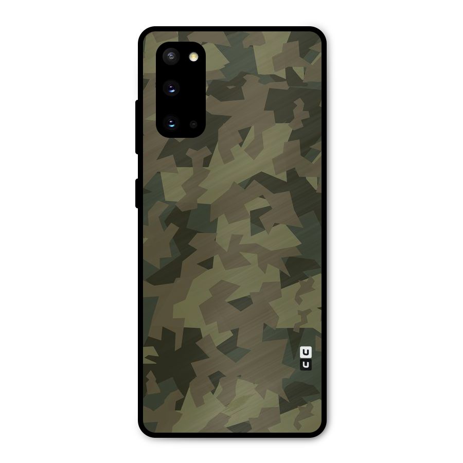Army Abstract Metal Back Case for Galaxy S20