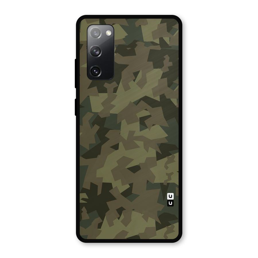 Army Abstract Metal Back Case for Galaxy S20 FE 5G