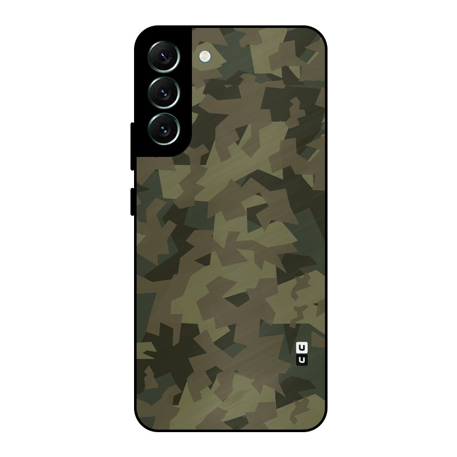 Army Abstract Metal Back Case for Galaxy S22 Plus 5G