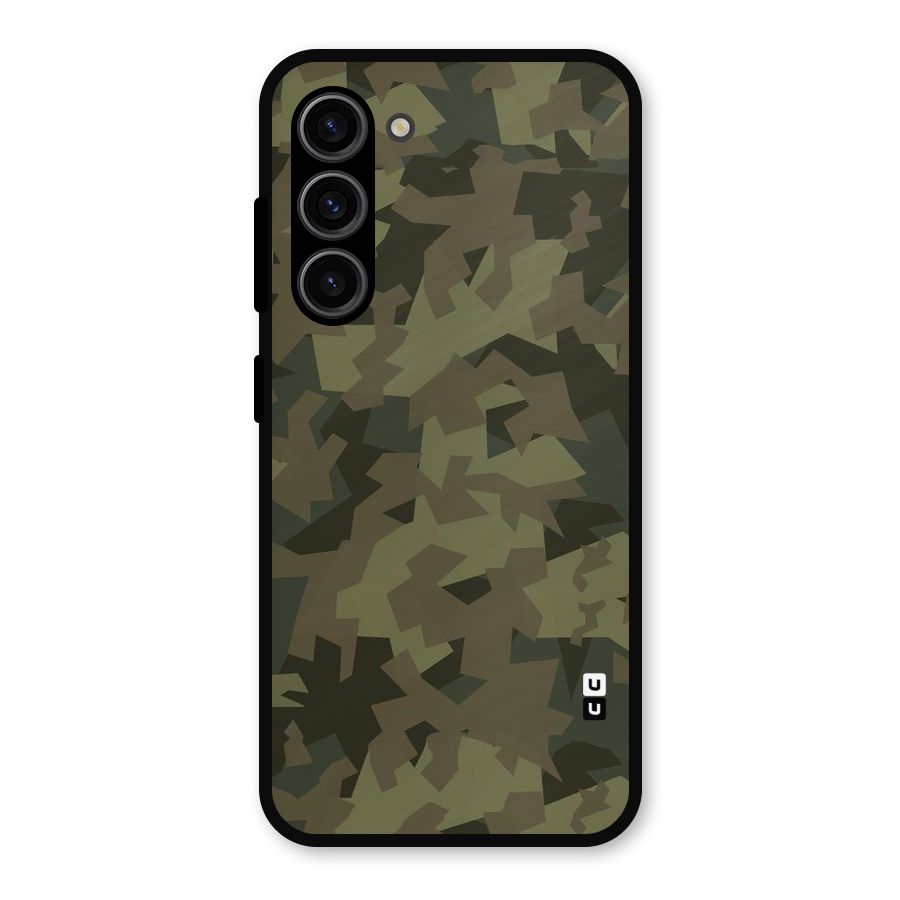 Army Abstract Metal Back Case for Galaxy S23
