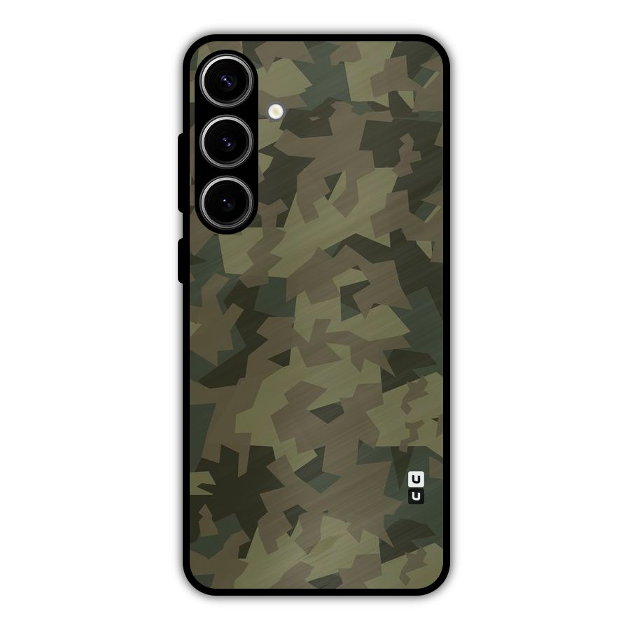 Army Abstract Metal Back Case for Galaxy S24 Plus