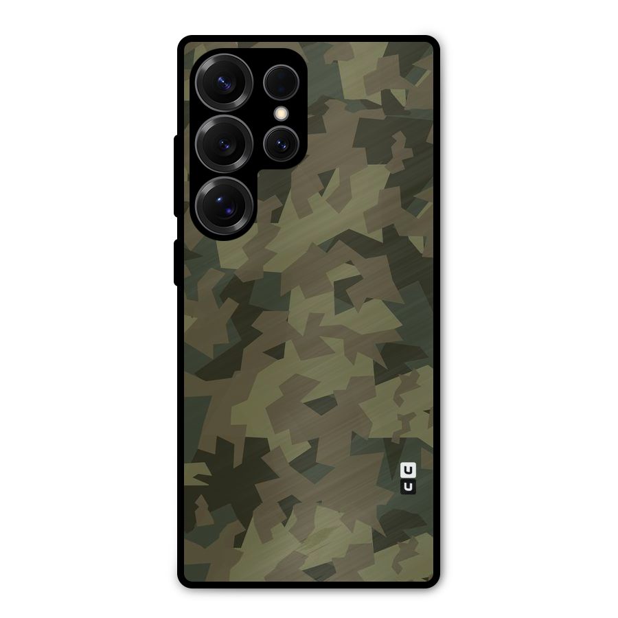 Army Abstract Metal Back Case for Galaxy S25 Ultra